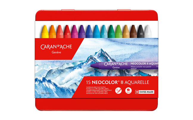 Set of 15 NEOCOLOR™ II Pastels in Metal Box