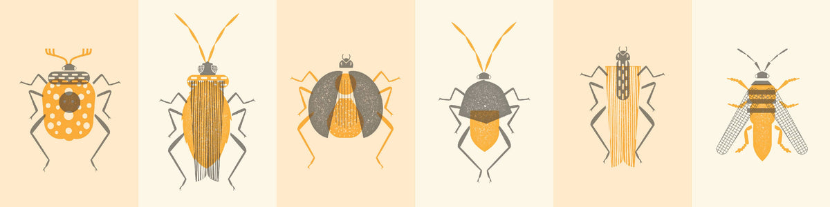Make-Your-Own Bugs Rubber Stamp Set