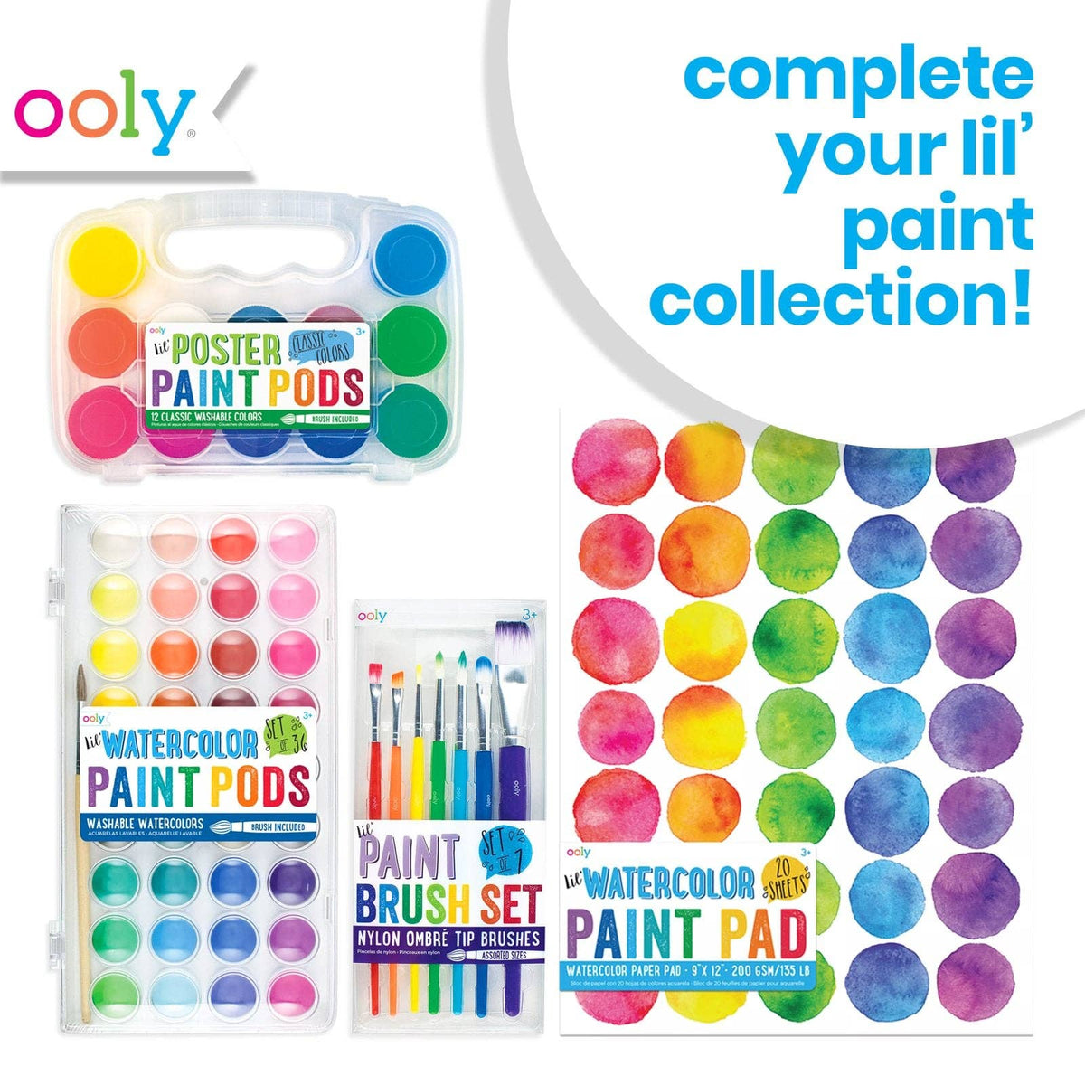 Lil' Watercolor Paint Pad - 9" x 12" (20 Sheets)