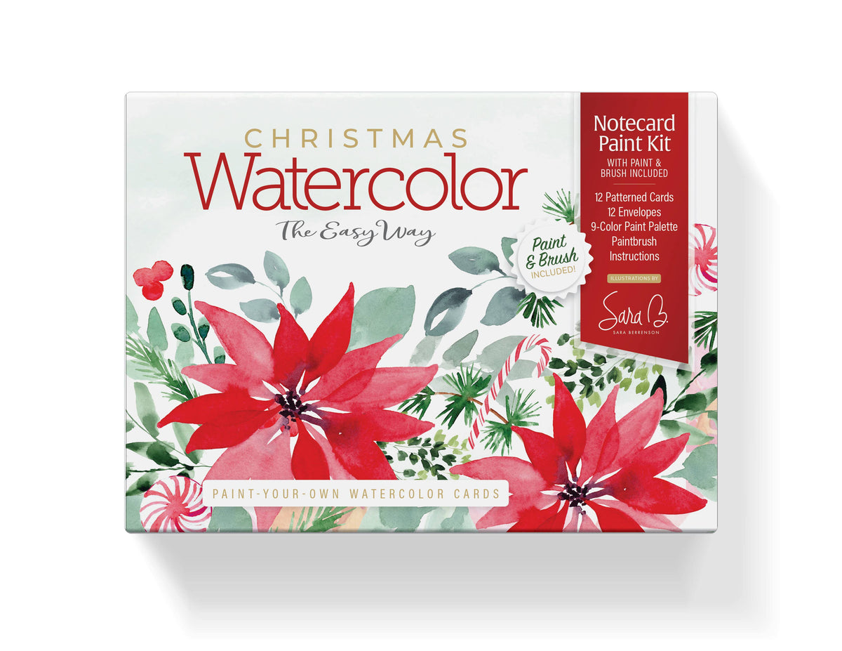 Watercolor the Easy Way Paint-Your-Own Watercolor Cards Christmas