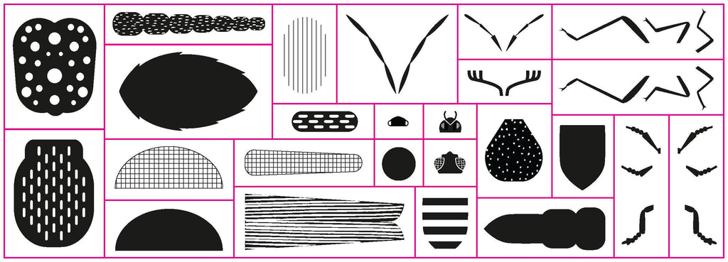 Make-Your-Own Bugs Rubber Stamp Set
