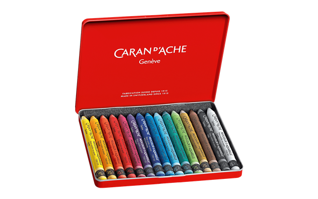 Set of 15 NEOCOLOR™ II Pastels in Metal Box