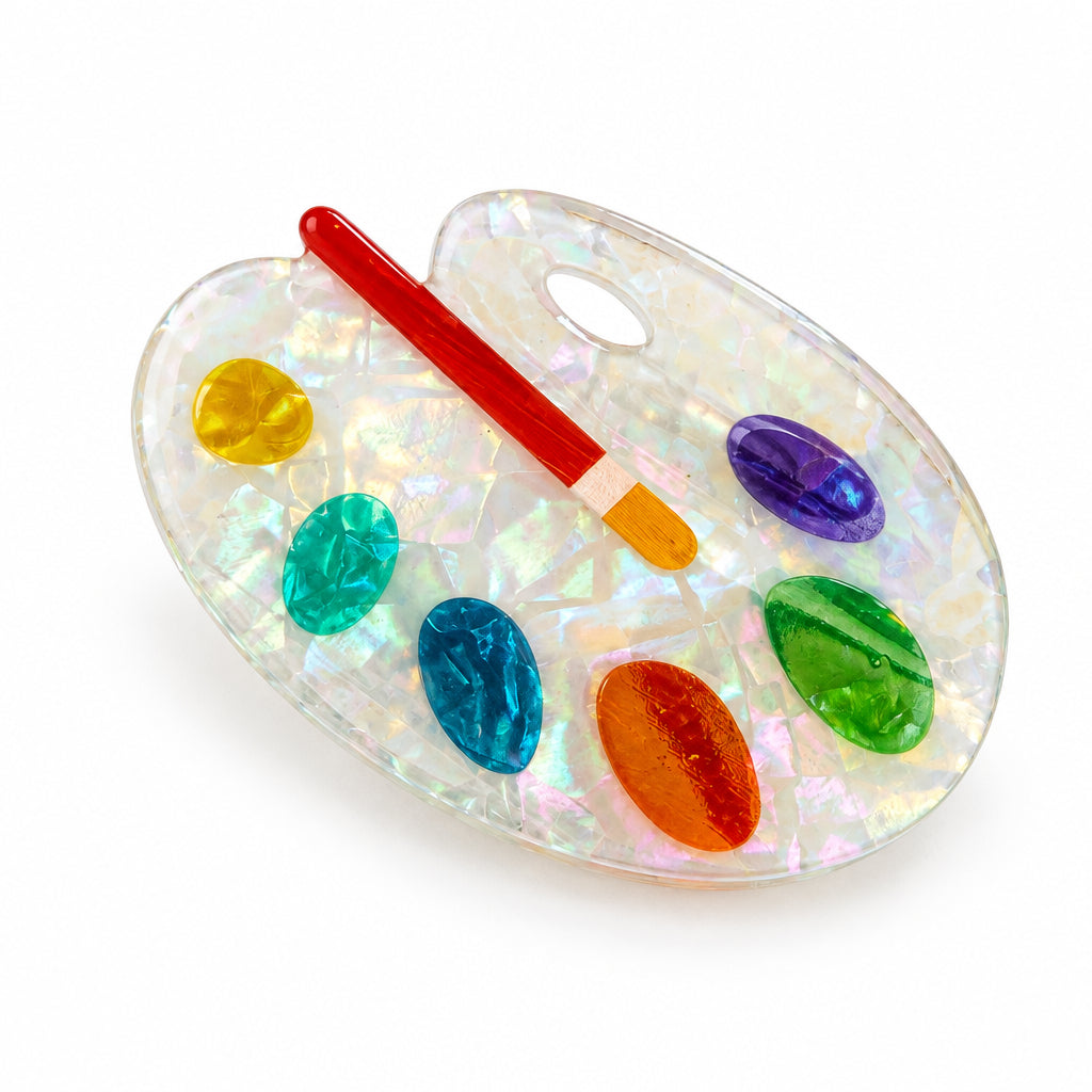 Artist's Palette Hair Clip