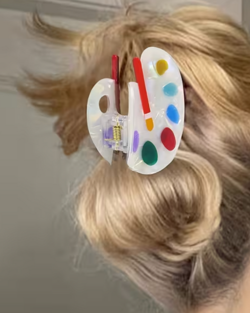 Artist's Palette Hair Clip