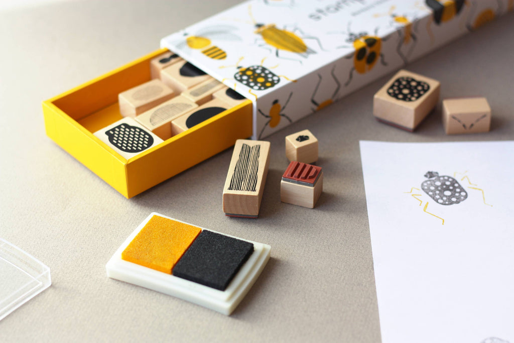 Make-Your-Own Bugs Rubber Stamp Set