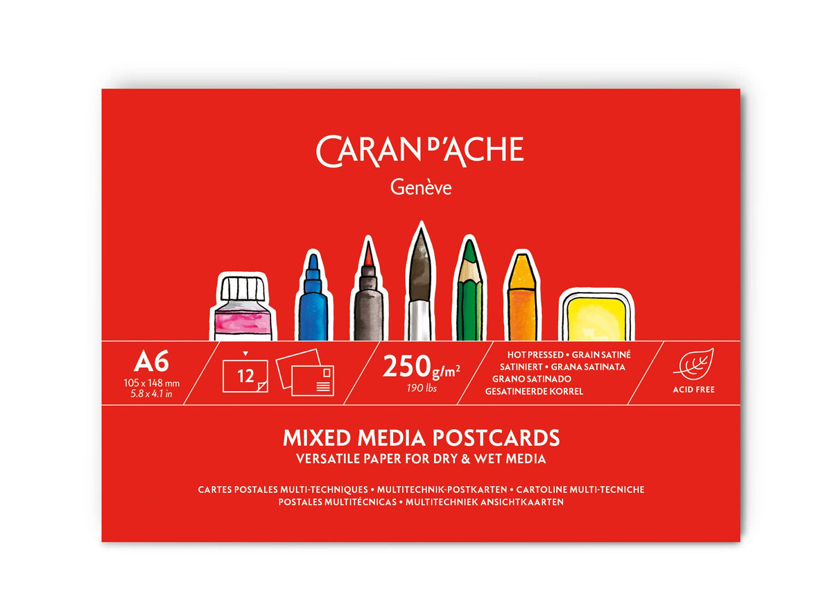 Caran d'Ache Mixed Media Postcards A6
