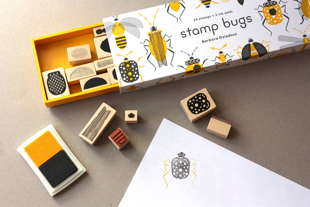 Make-Your-Own Bugs Rubber Stamp Set
