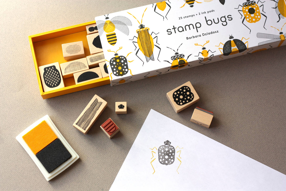 Make-Your-Own Bugs Rubber Stamp Set